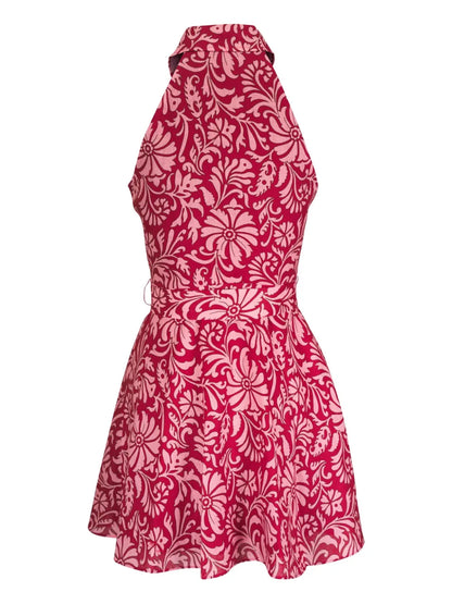 Beau Floral-Print Belted Dress