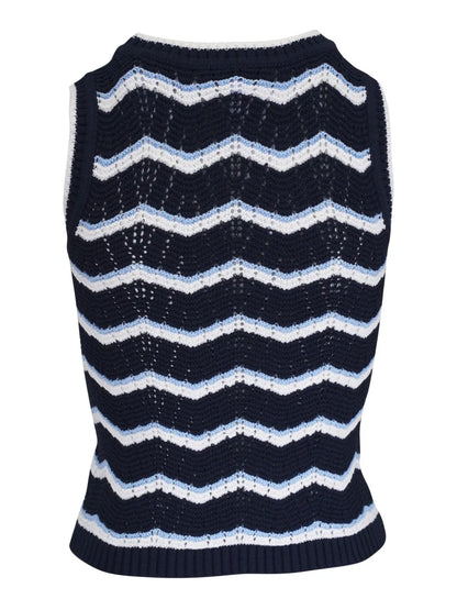 Jerrel Chevron-Knit Tank Top