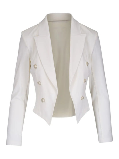 Wayne Double-Breasted Cropped Blazer