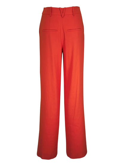 Hyser Pleated Wide-Leg Trousers