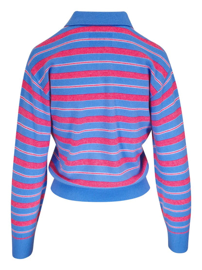 Striped Polo Sweater