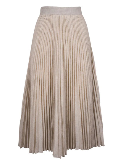 Pleated Midi Skirt