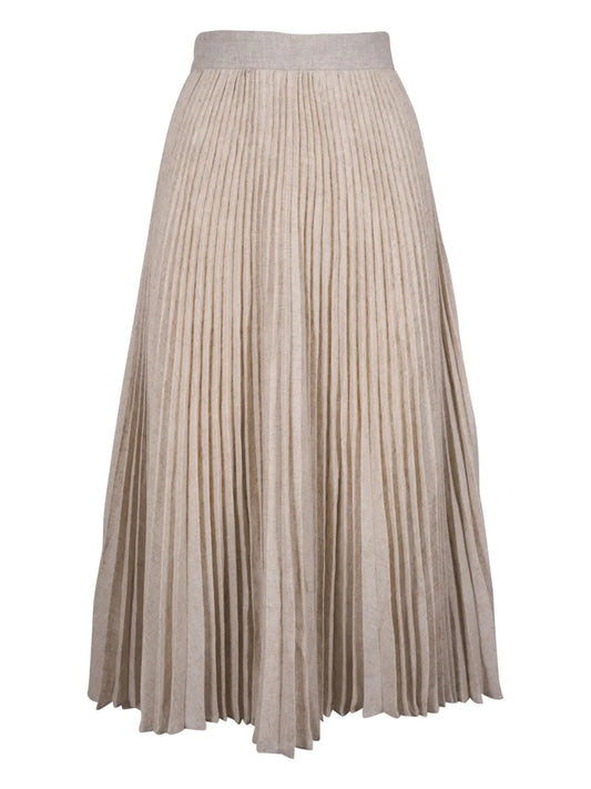 Pleated Midi Skirt