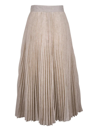 Pleated Midi Skirt