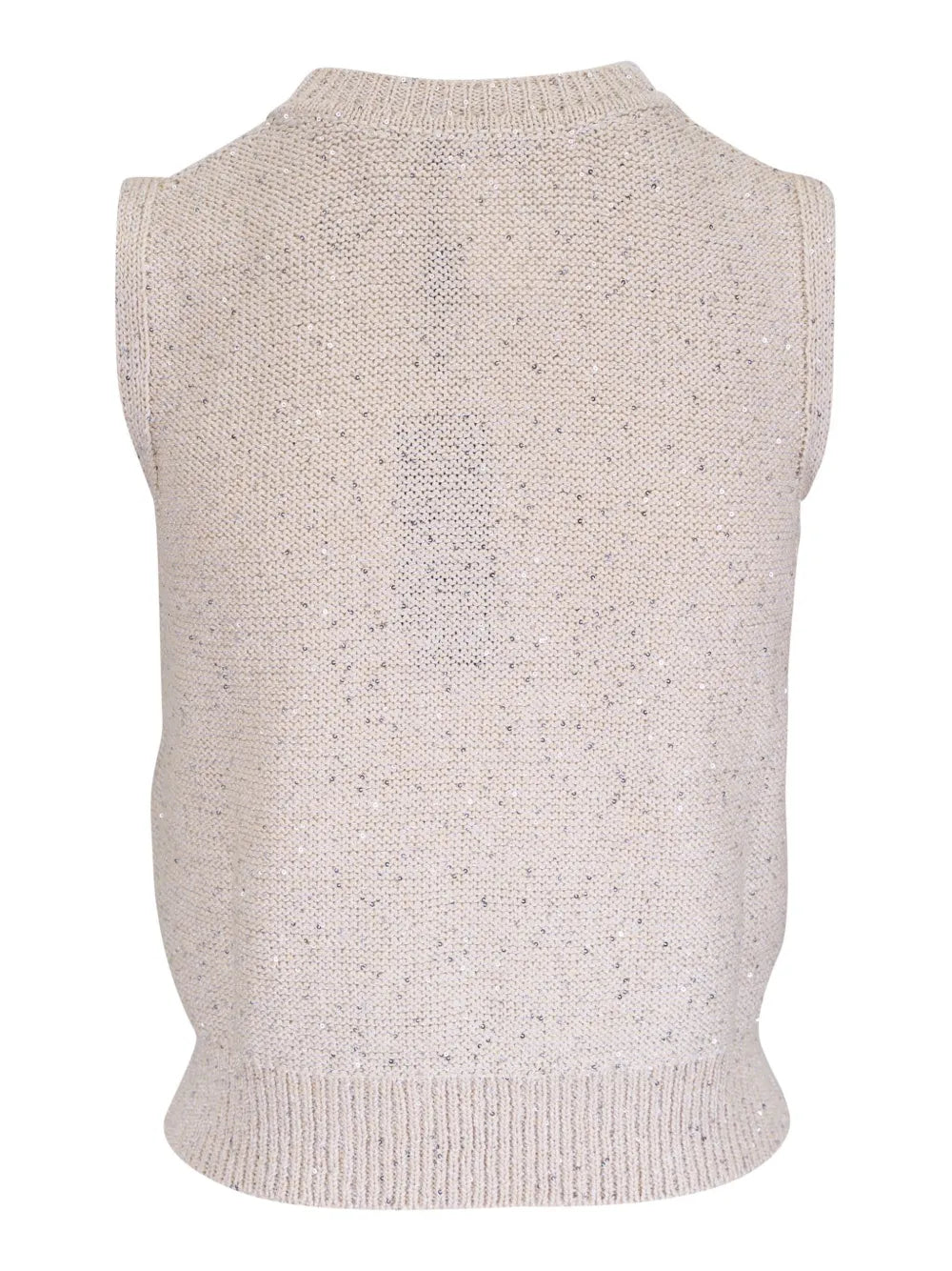 Sequin-Embellished Sleeveless Top