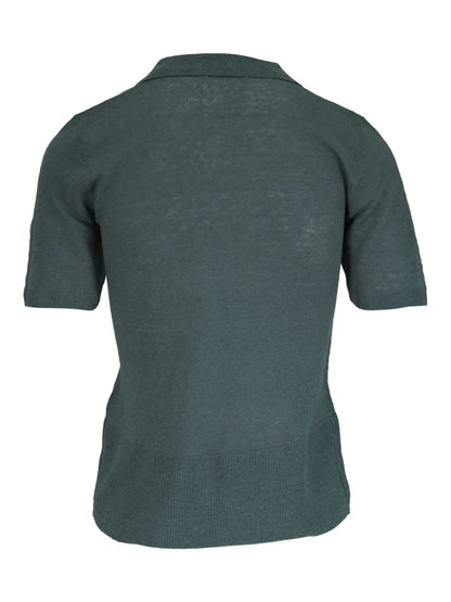 Short-Sleeve Polo Top