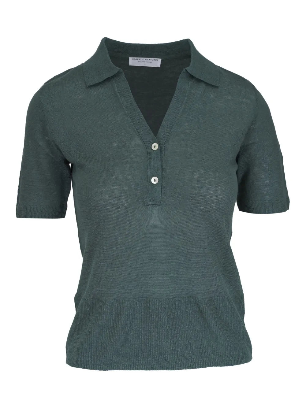 Short-Sleeve Polo Top