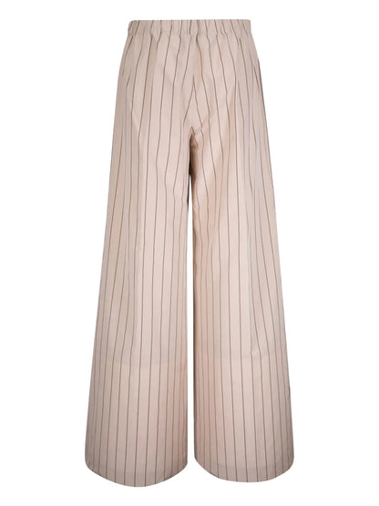 Striped Wide-Leg Trousers
