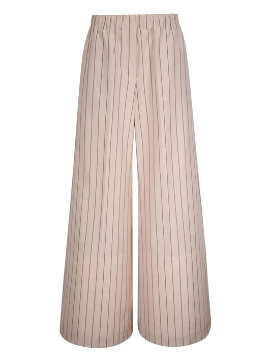 Striped Wide-Leg Trousers