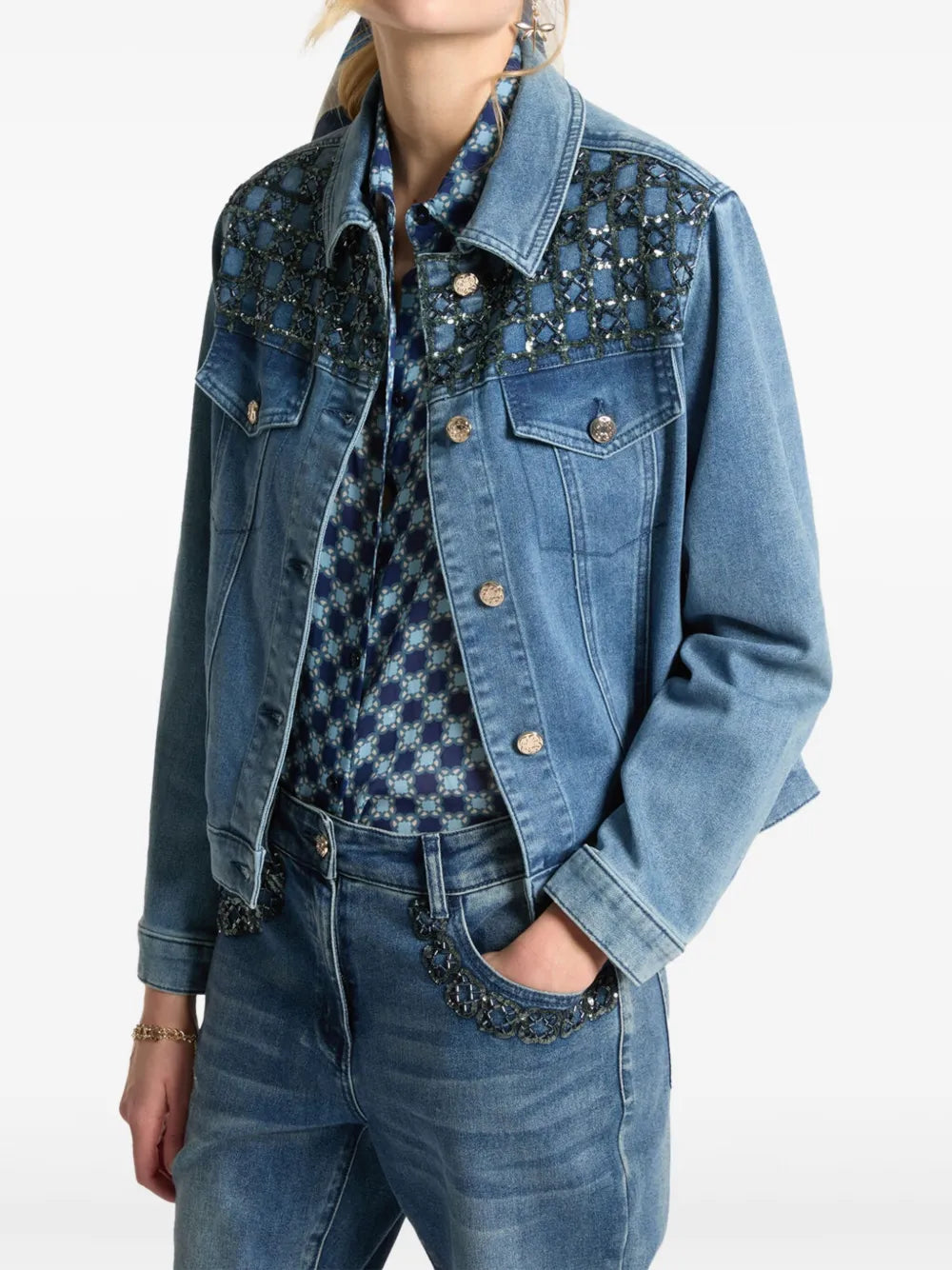 Embroidered Denim Jacket