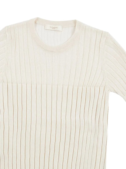 Ribbed-Knit T-Shirt