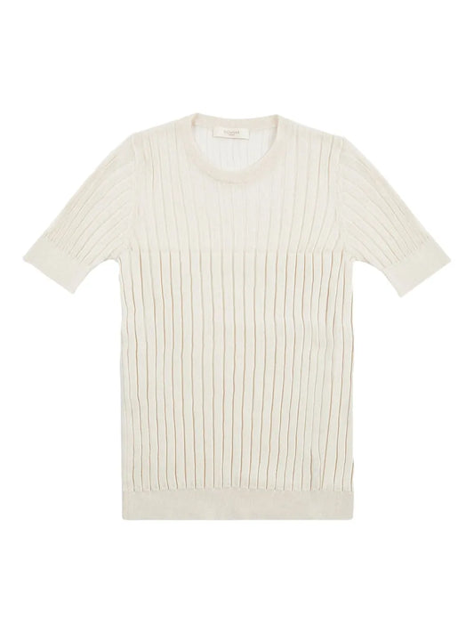 Ribbed-Knit T-Shirt