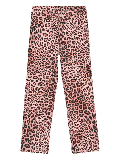 Animal-Print Jeans