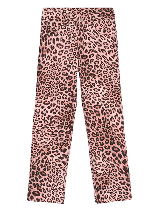 Animal-Print Jeans