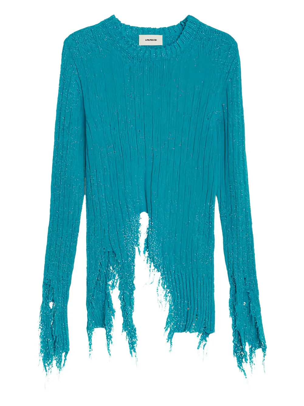 Distressed-Finish Sweater