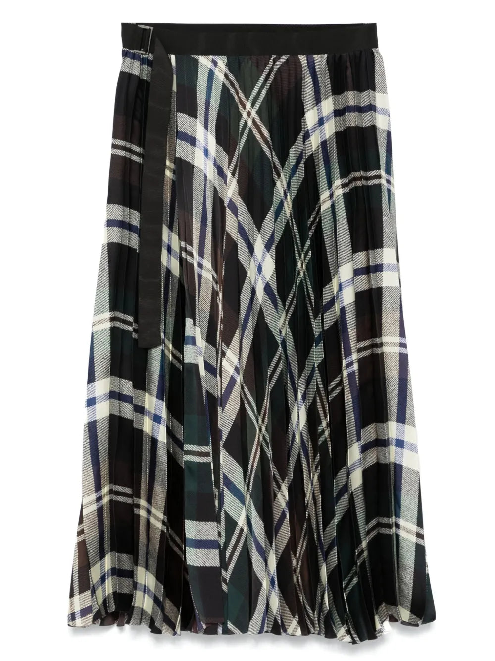 Checked Midi Skirt