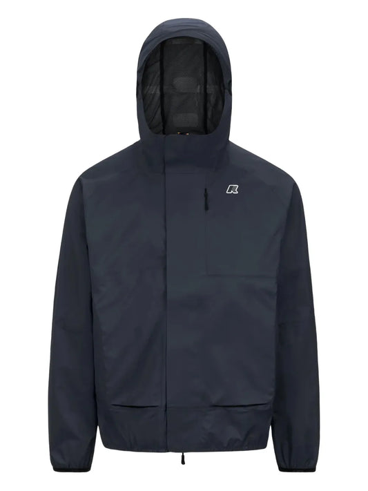 Logo-Embroidered Hooded Jacket