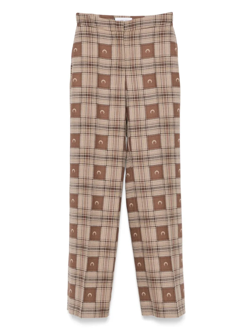 Moon Check-Jacquard Trousers