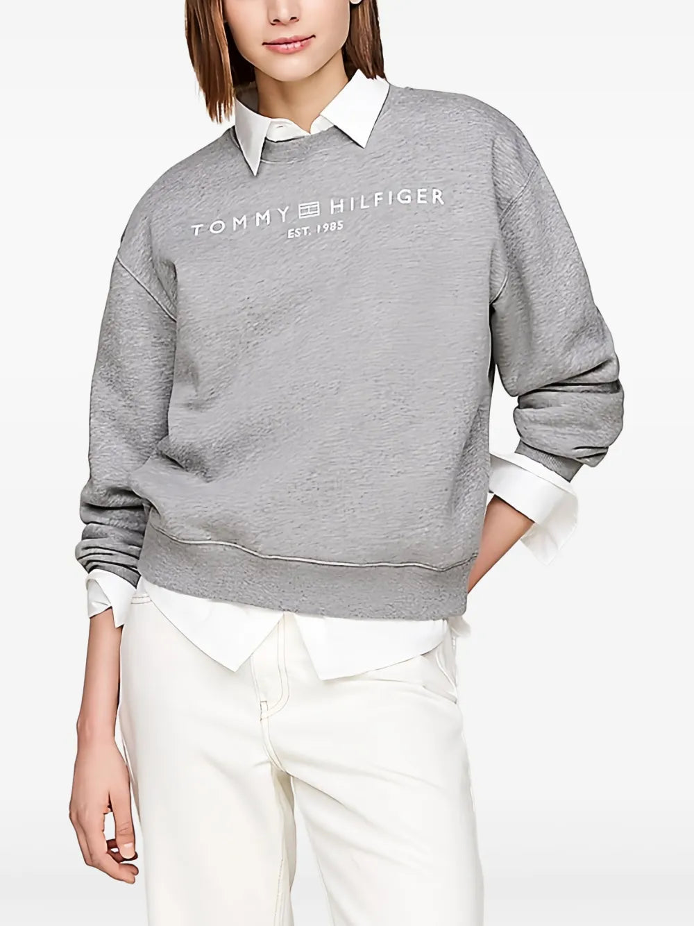 Logo-Chest Crew-Neck Sweatshirt