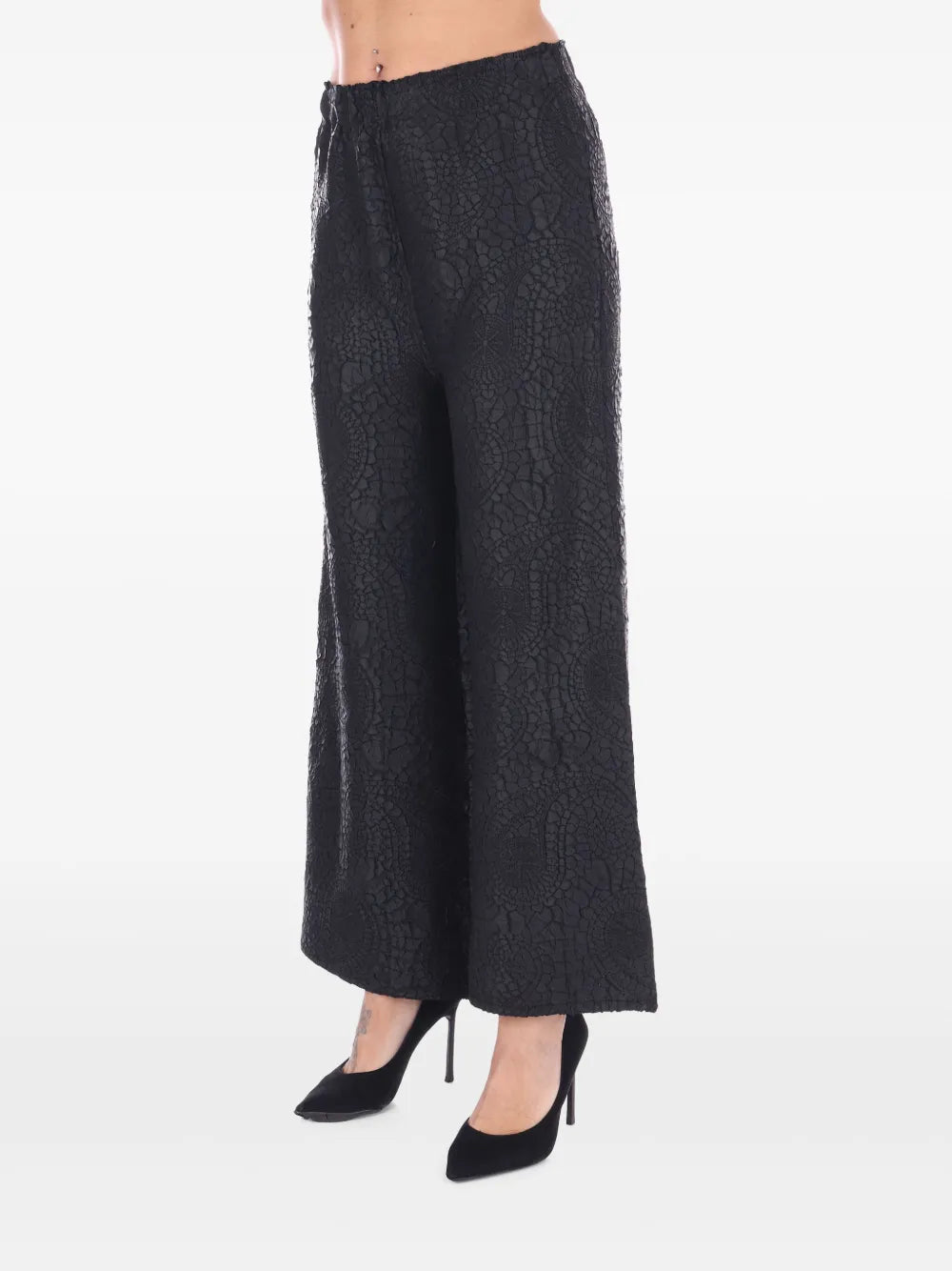 Patterned-Jacquard Trousers