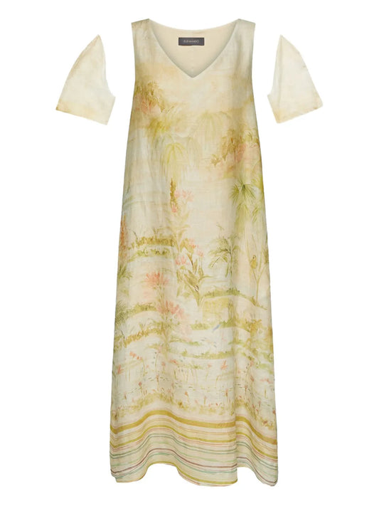 Printed Midi Dress