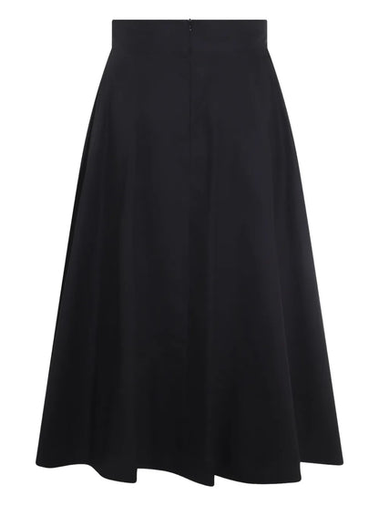 Cotton Midi Skirt