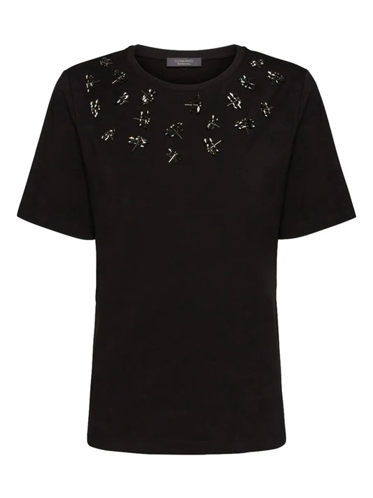 Embroidered-Motif T-Shirt