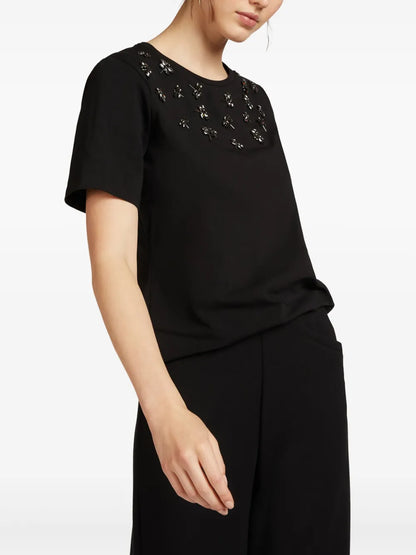 Embroidered-Motif T-Shirt