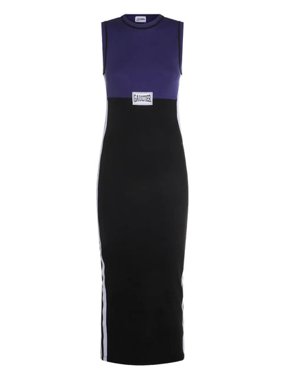 Logo-Print Midi Dress