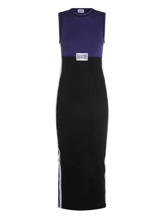Logo-Print Midi Dress