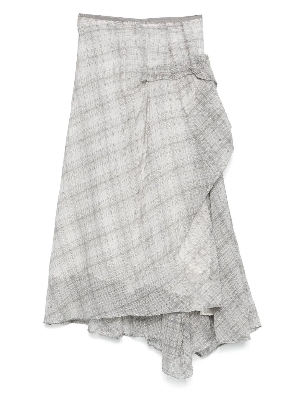 Checked Midi Skirt