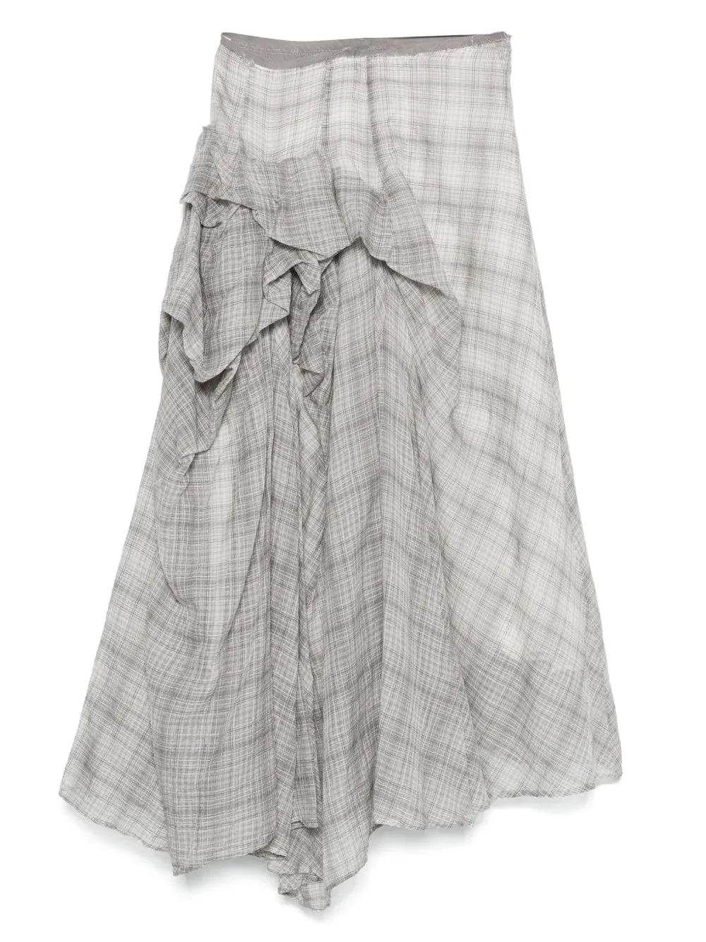 Checked Midi Skirt