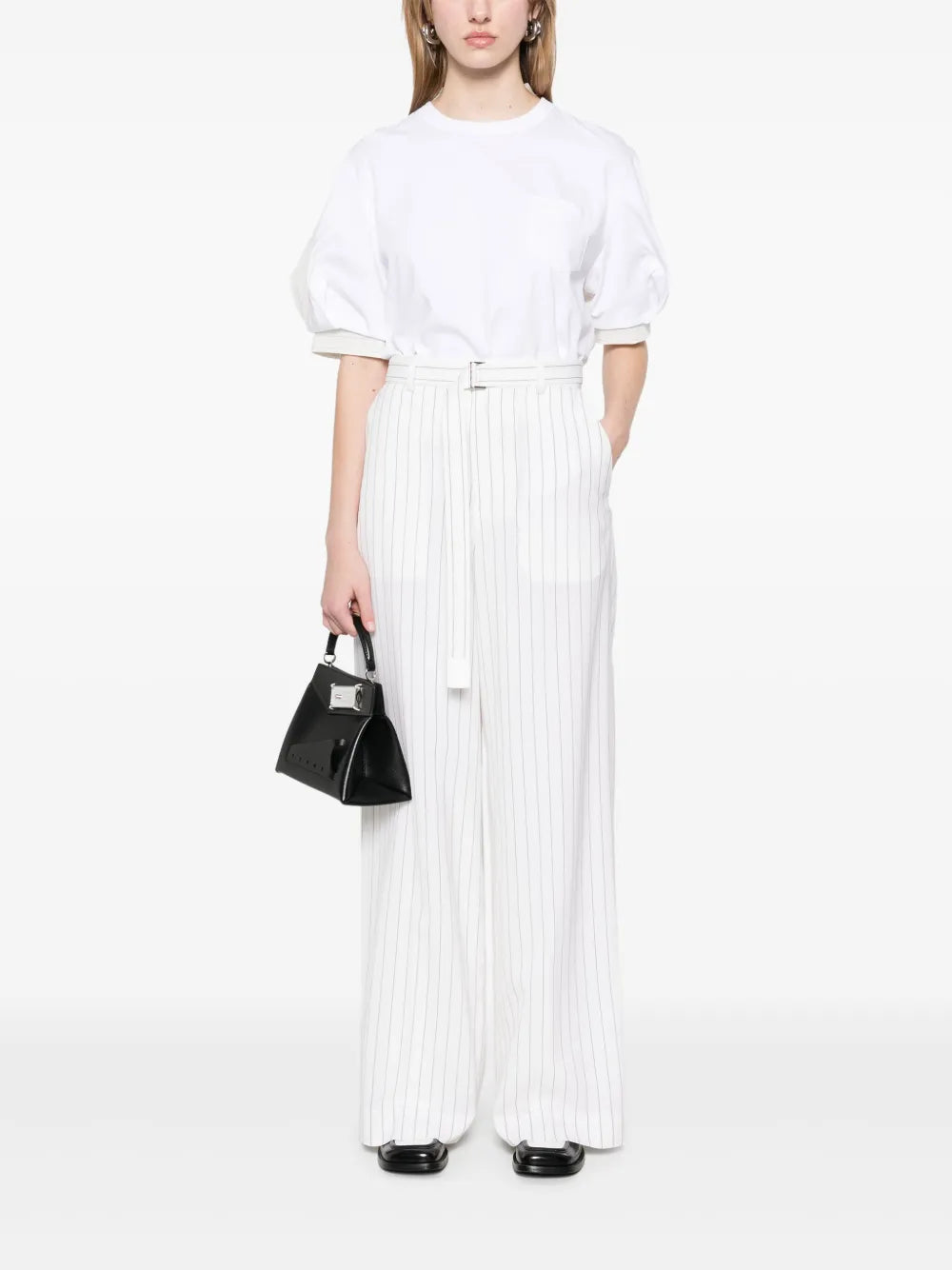 Pinstripe Palazzo Trousers