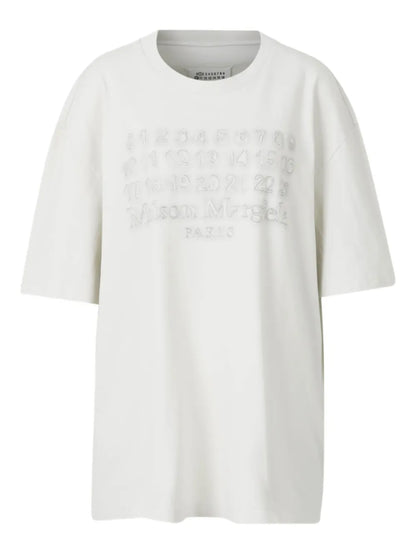 Numbers-Embroidered T-Shirt
