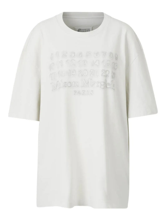 Numbers-Embroidered T-Shirt