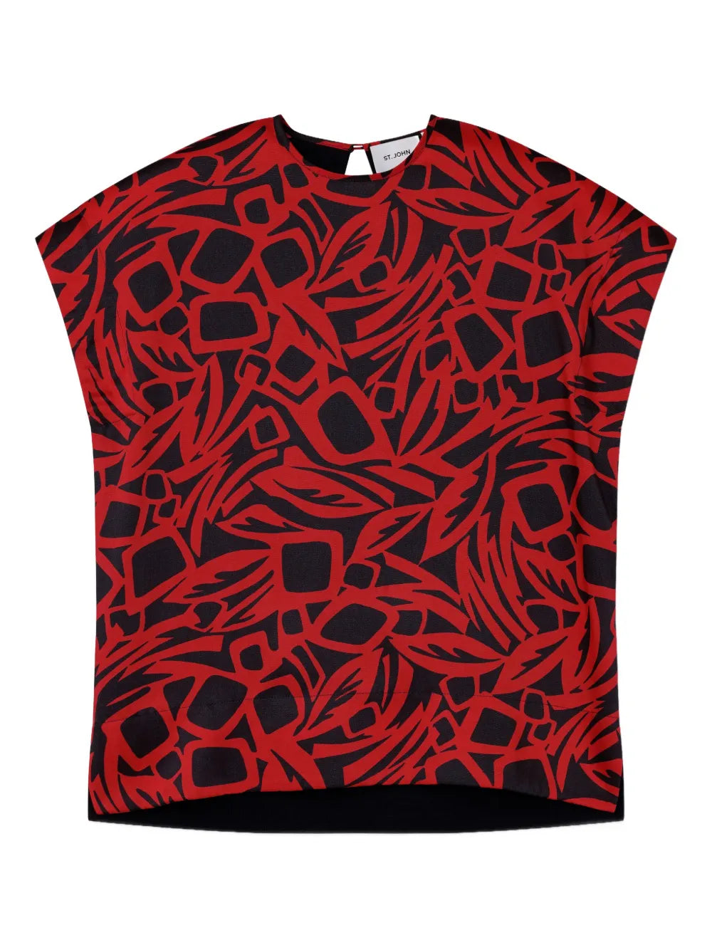 Botanical-Print Blouse