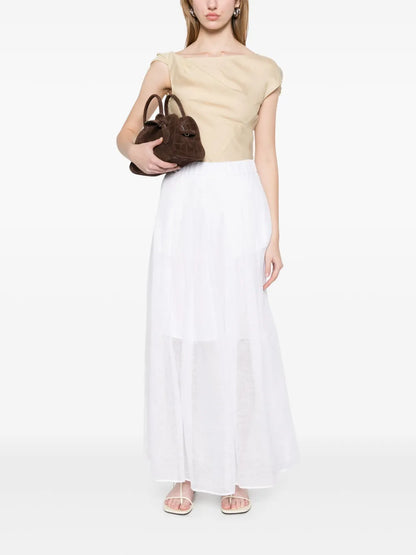 Linen Midi Skirt