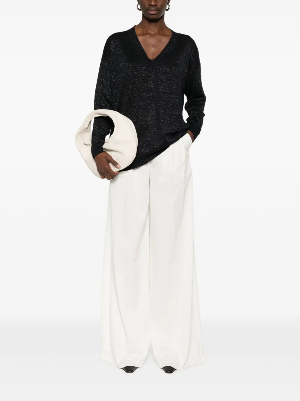 Metallic-Thread Sweater