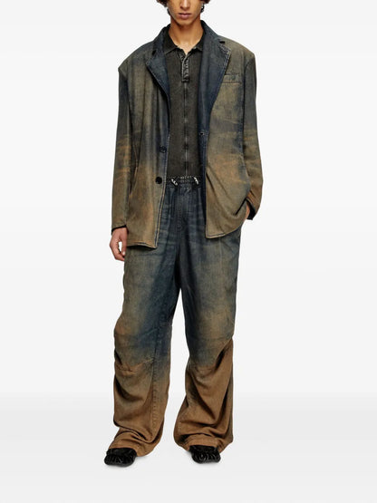 Distressed Denim Blazer