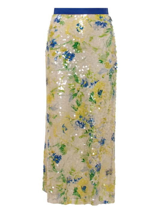 Sequinned Maxi Skirt