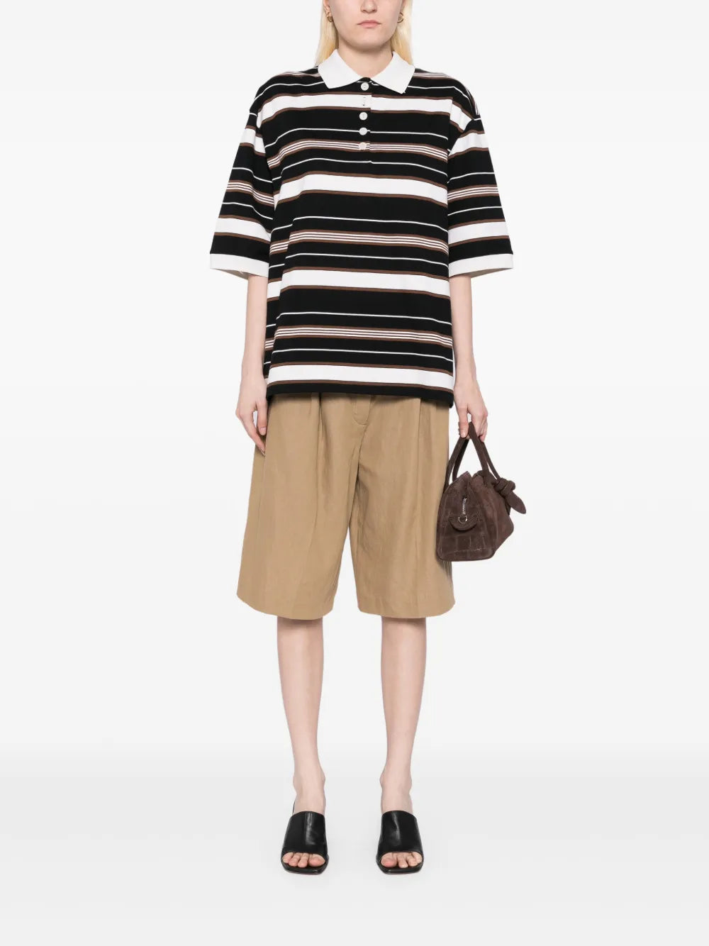 Striped Polo Top