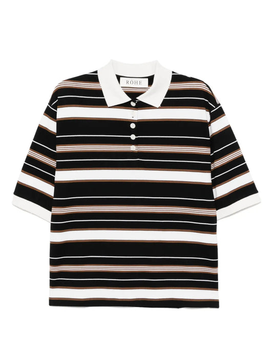 Striped Polo Top