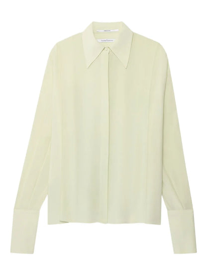 Pleated Wrap Shirt