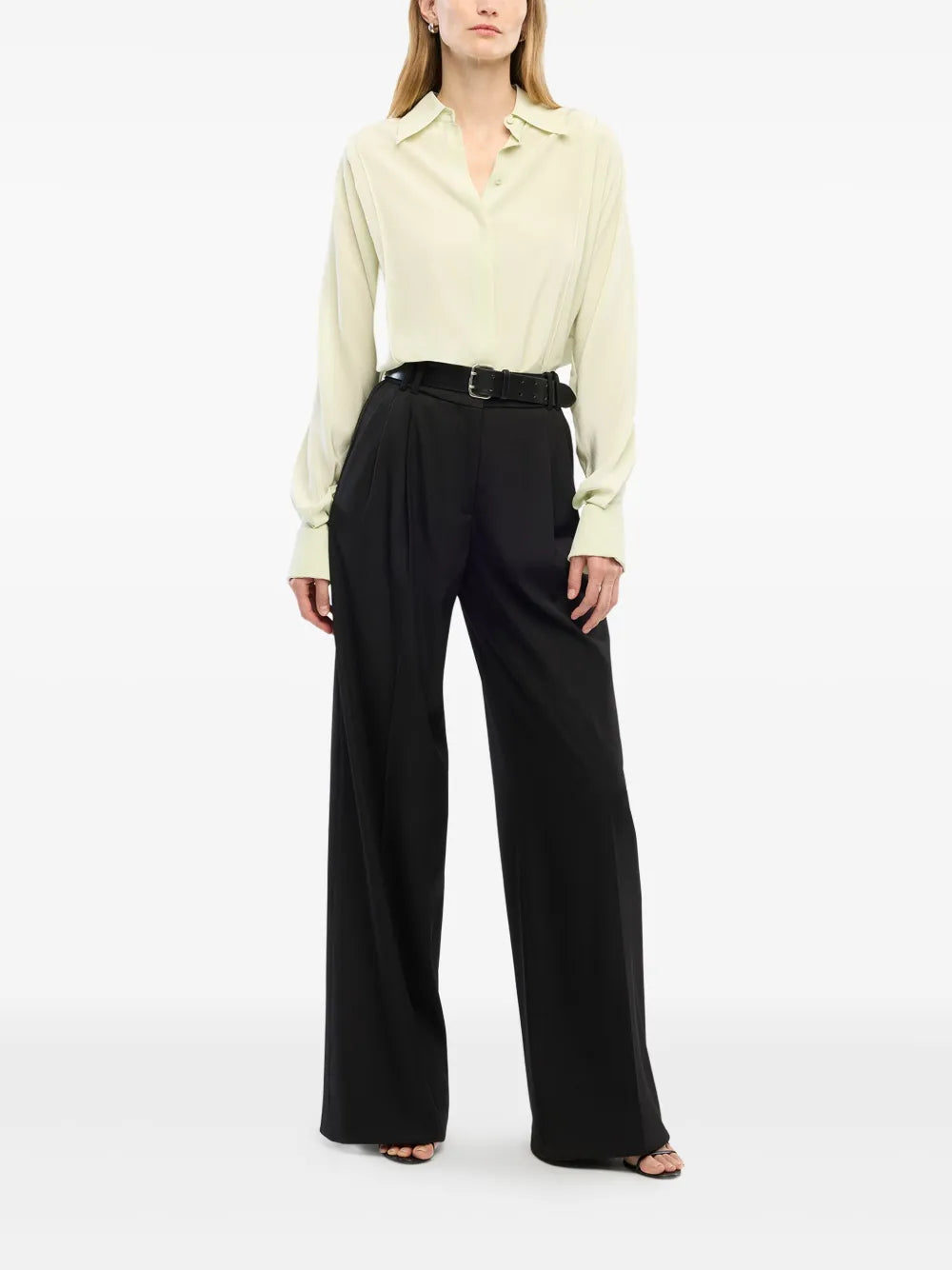 Pleated Wrap Shirt