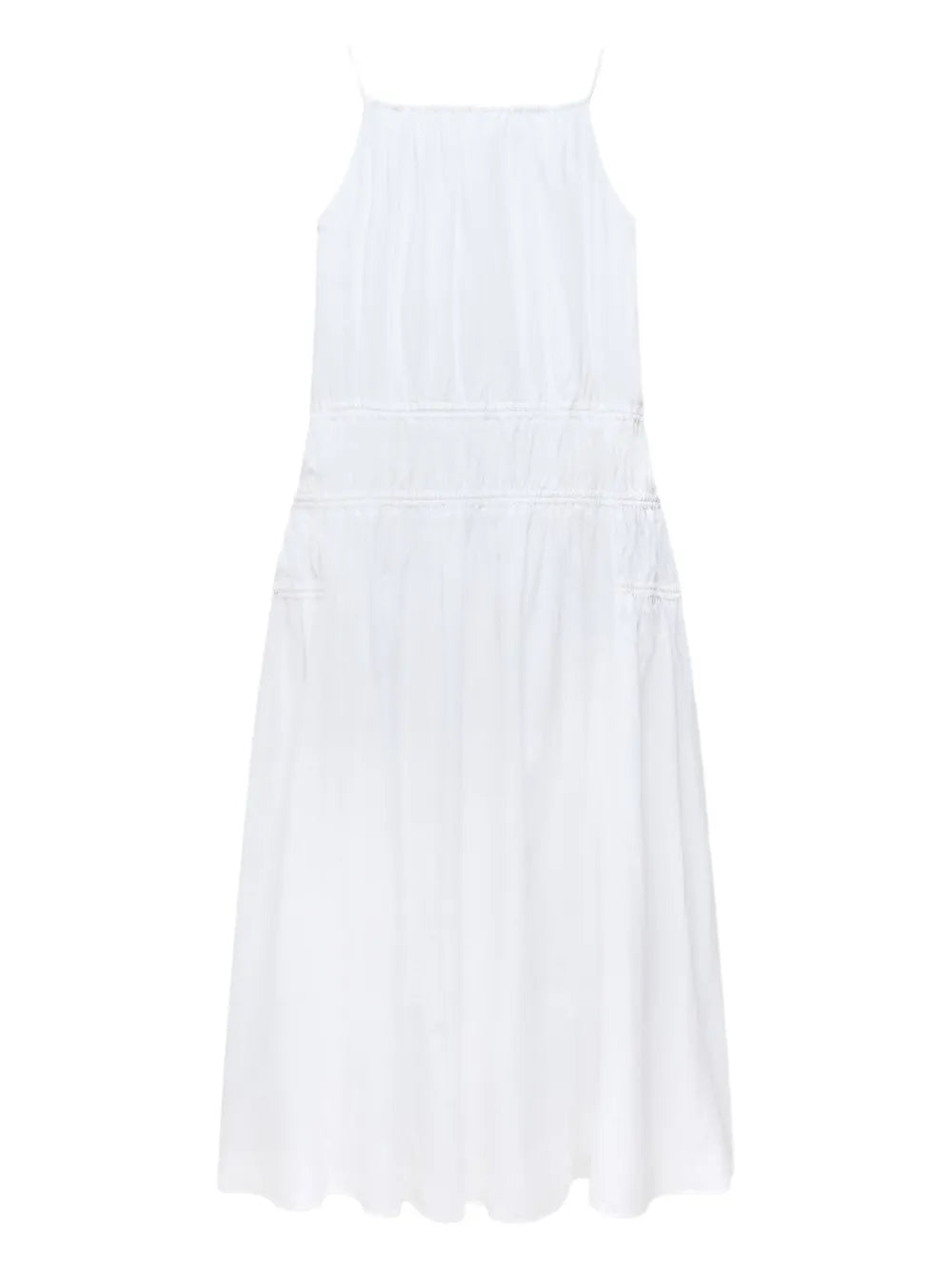 Gathered Scoop-Back Dress