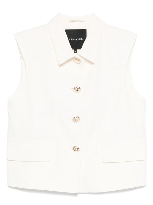Dented-Buttons Waistcoat