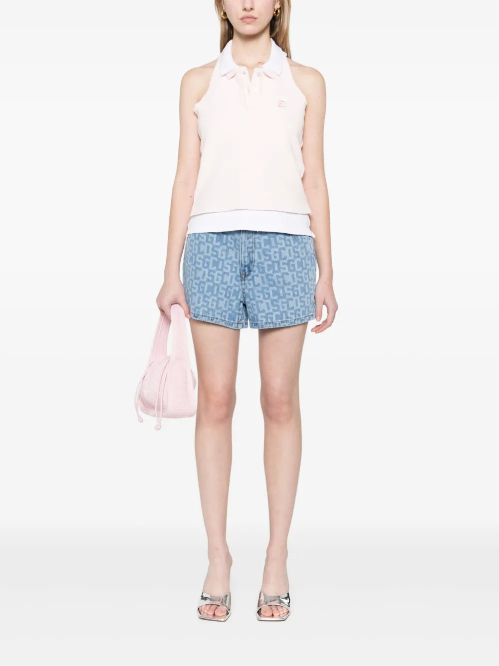 Monogram Denim Shorts
