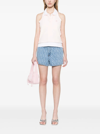 Monogram Denim Shorts
