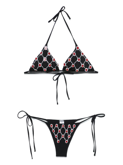 Crystal-Embellished Bikini