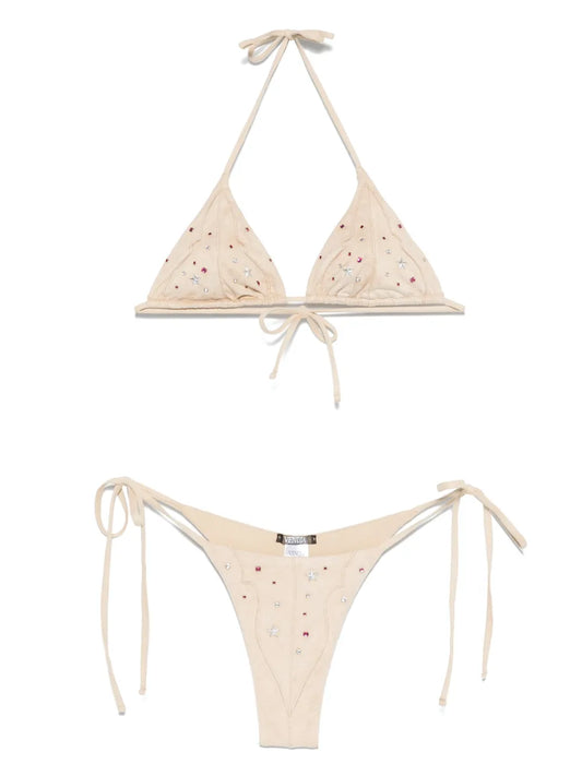 Stud-Embellished Bikini